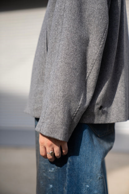 W/CA BEAVER ZIP SHORT JACKET(ST.1228)