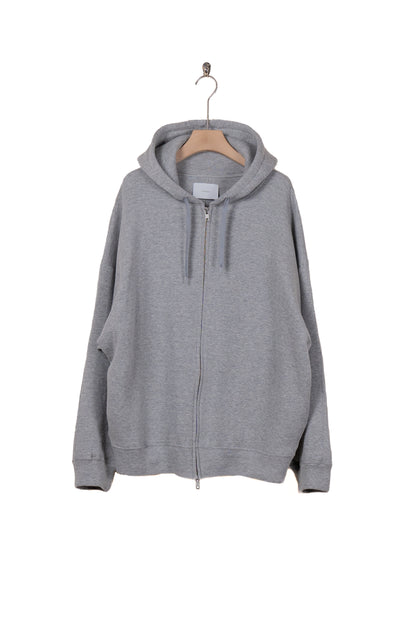 COTTON DOUBLE KNIT TUCKED ZIP HOODY (ST.1119)