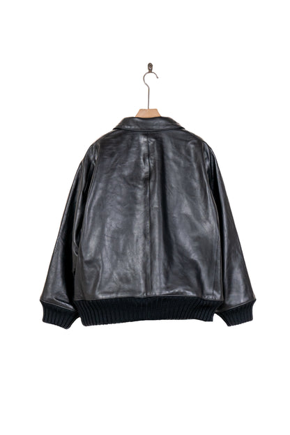 Leather Zip-up Blouson