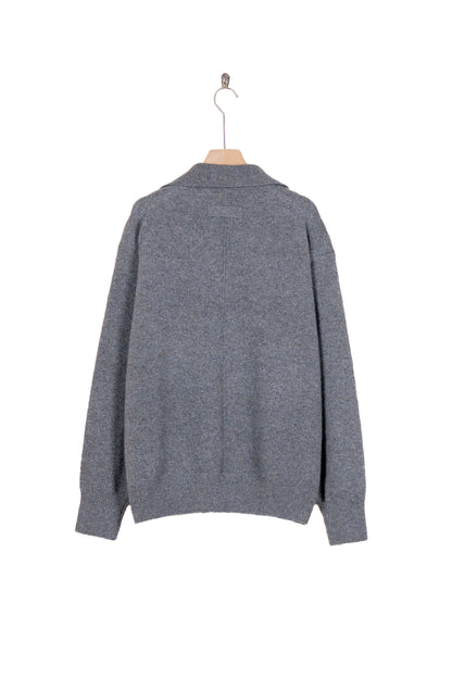 EXTRA FINE WOOL KNIT SKIPPER LS