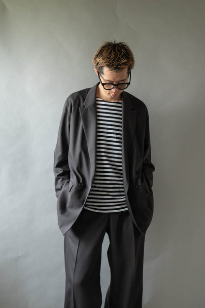 DOUBLE-BREASTED RELAX SHOULDER JACKET