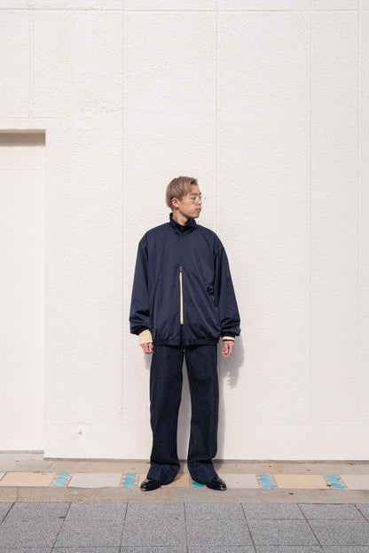 SILK-BACK STAND COLLAR ZIP JACKET(ST.1378)