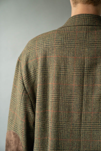 BRITISH TWEED OVERSIZED PEAK LAPEL JACKET(ST.1586)