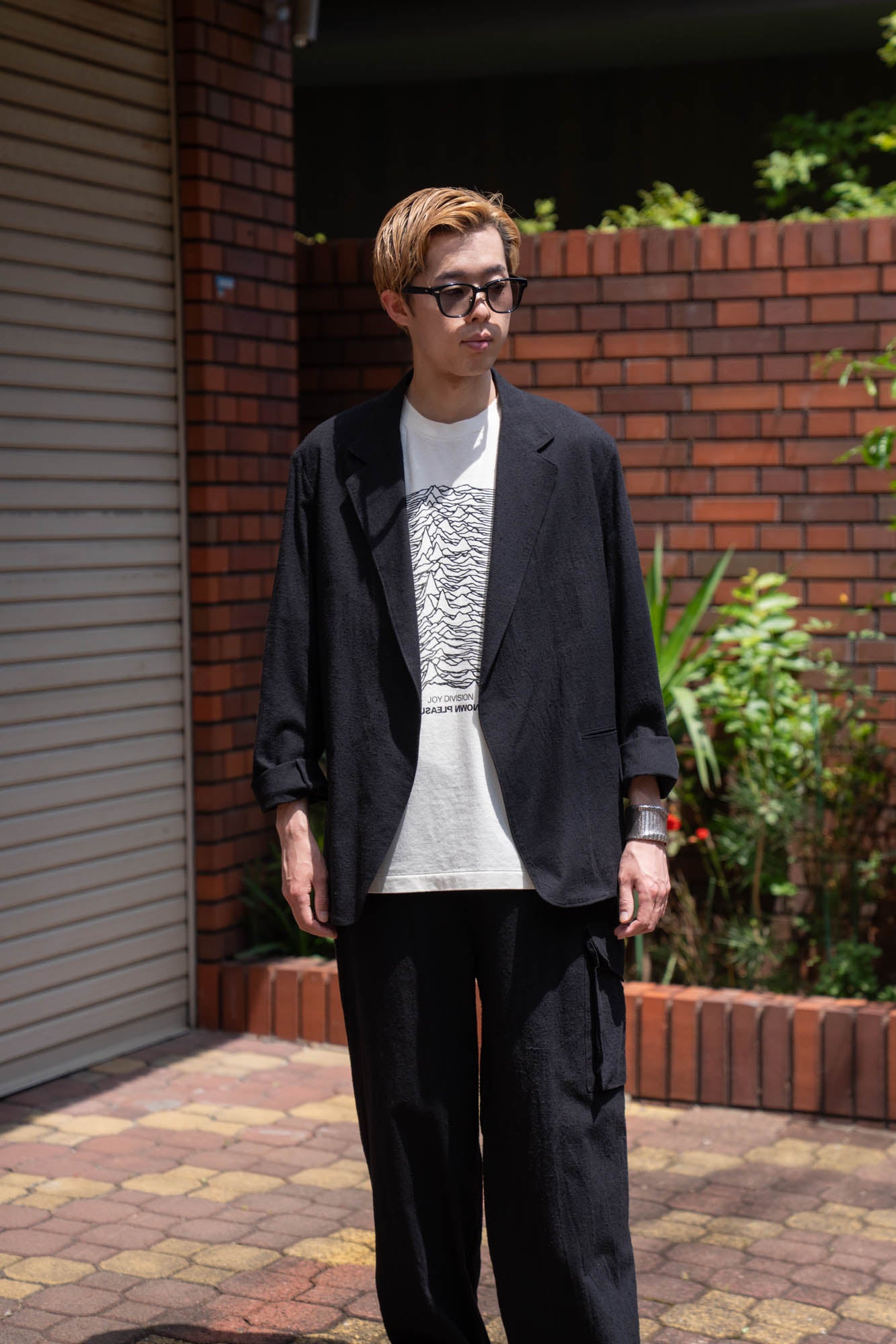 Silk/Cotton Nep Cardigan Jacket