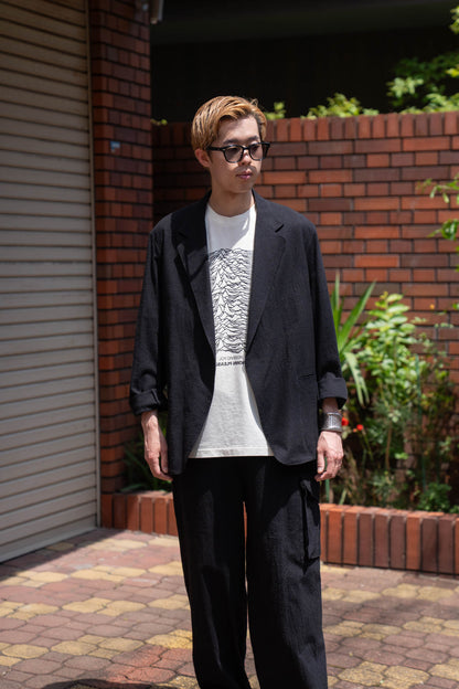 Silk/Cotton Nep Cardigan Jacket
