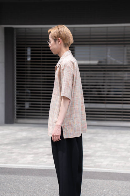cotton ikat check shirt