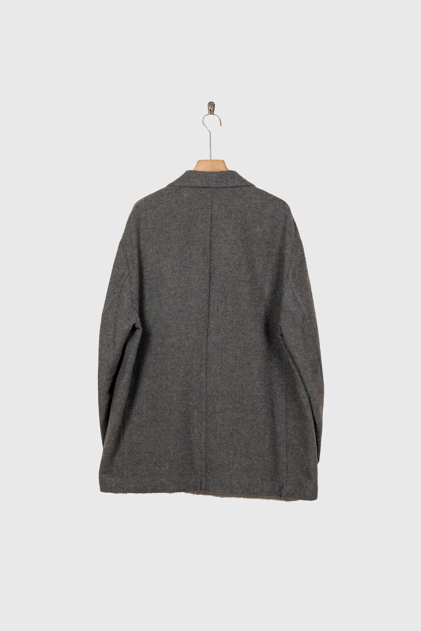 WOOL/CASHMERE FLEECE SINGLE BREASTED JACKET(ST.1268)