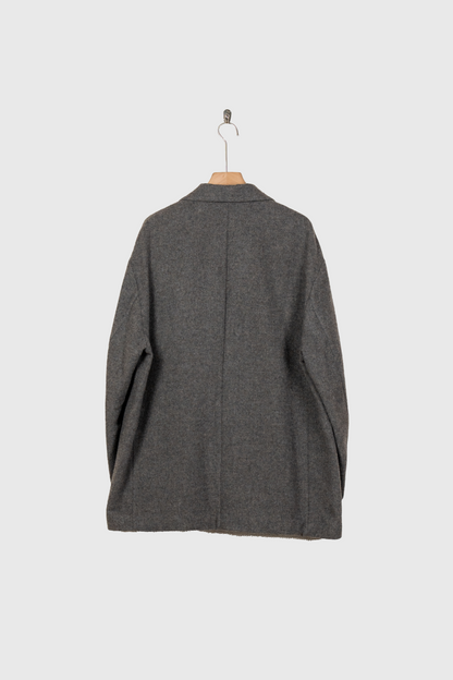 WOOL/CASHMERE FLEECE SINGLE BREASTED JACKET(ST.1268)