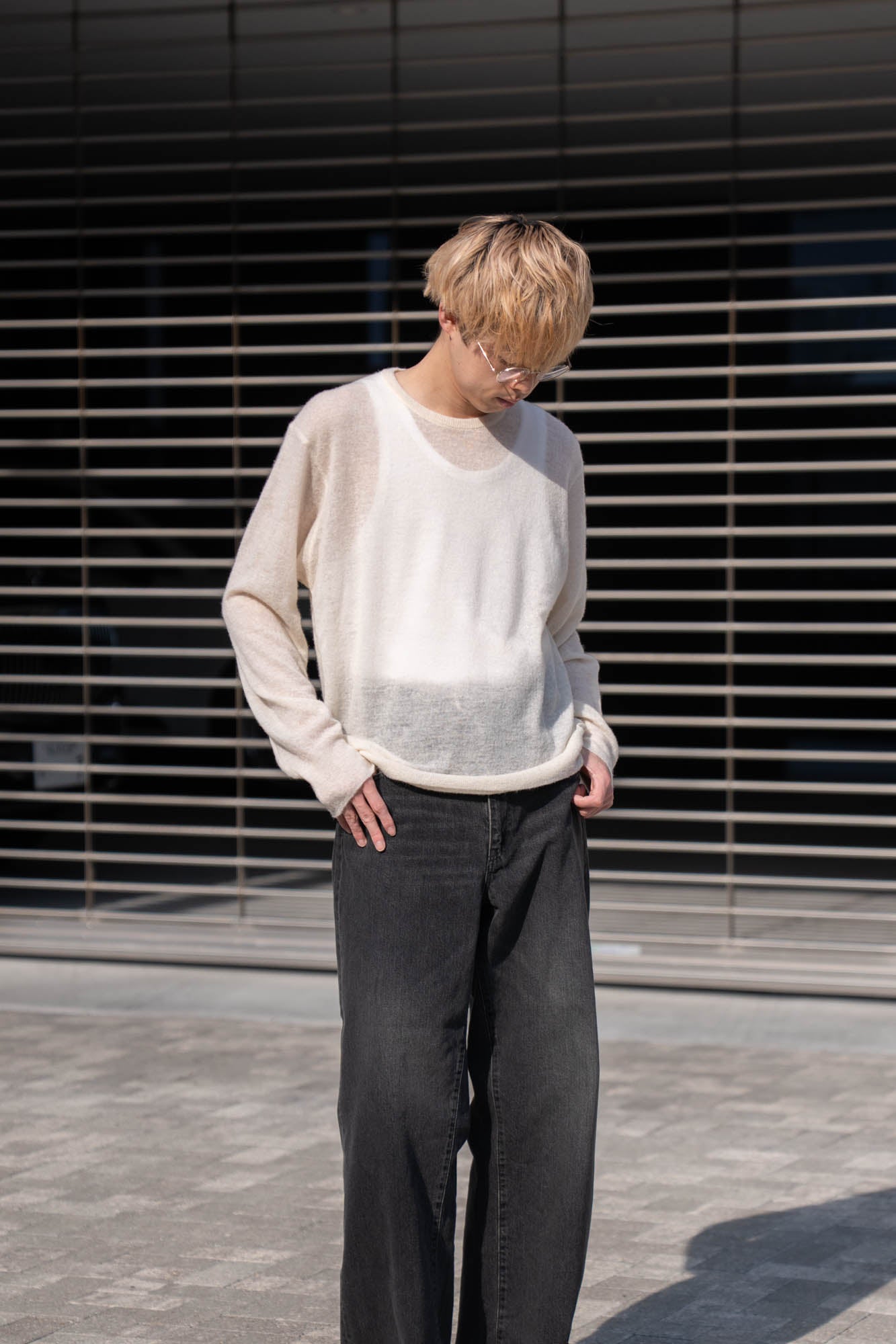 W/AL/NY KNIT CREW NECK LS(ST.1480)