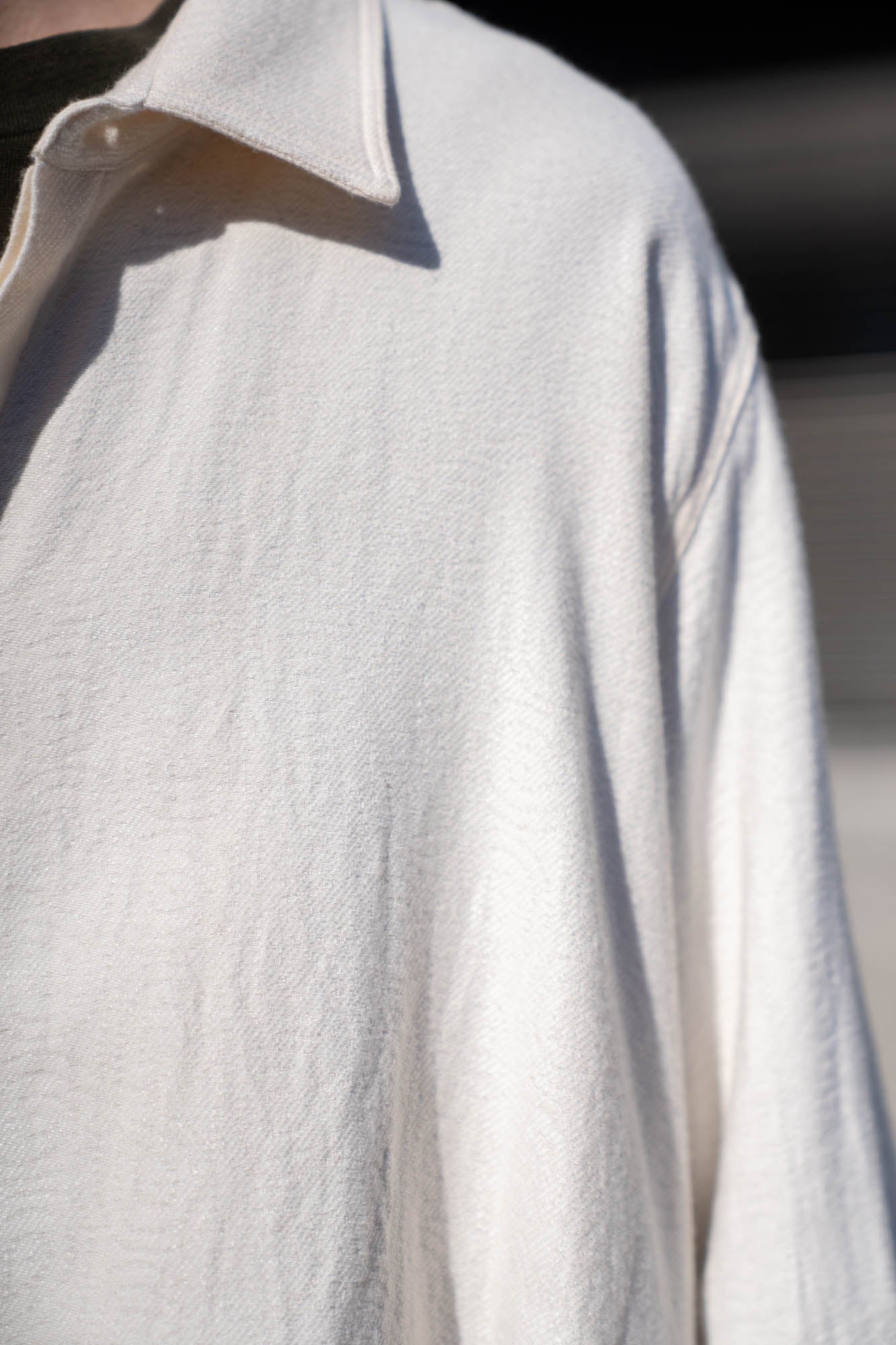 Draped Shirt-Jacket in KP