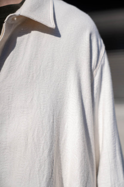 Draped Shirt-Jacket in KP