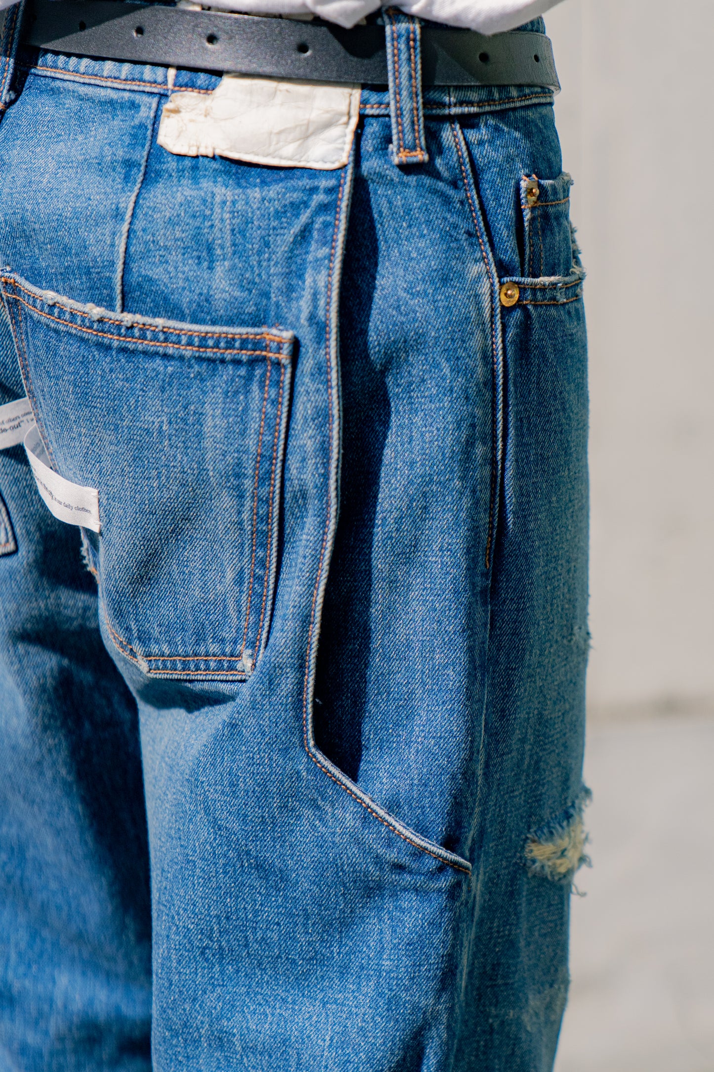 Damage Action Denim Pants