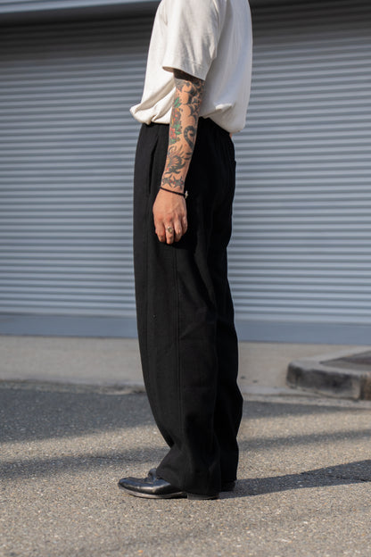 WOOL/CASHMERE FLEECE EASY TWIST TROUSERS(ST.1270)