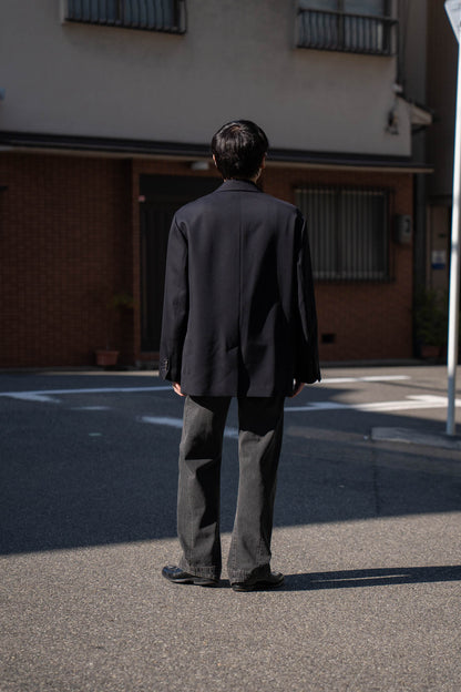 WOOL KERSEY OVERSIZED SINGLE BREASTED JACKET(ST.1413)