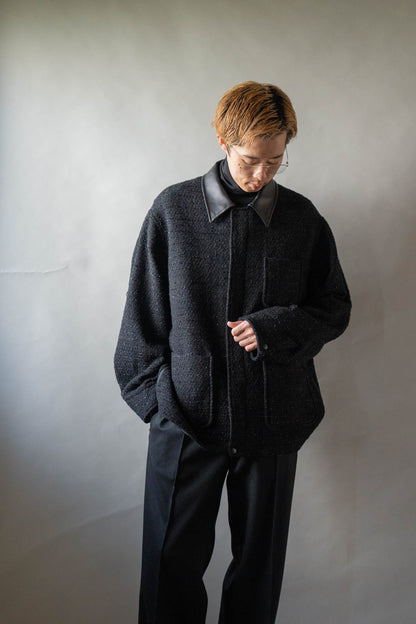 Wool tweed coverall