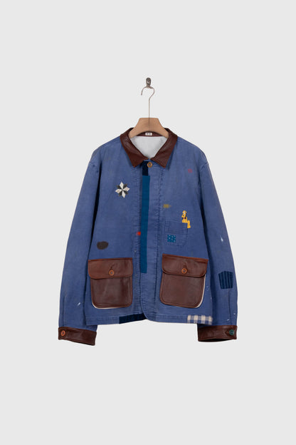 Vintage-finished work jacket