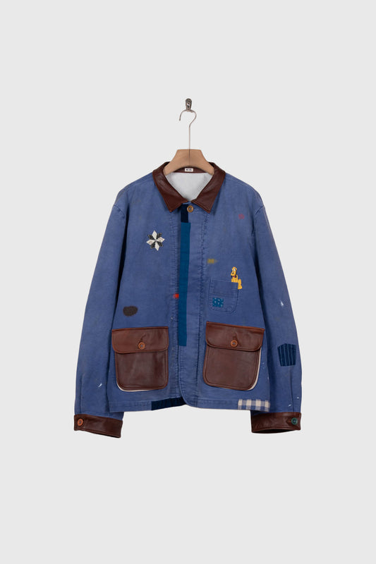 Vintage-finished work jacket