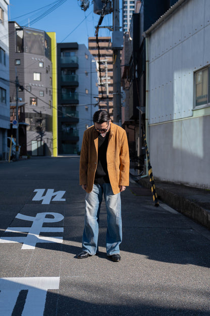 Suede Single Breasted Jacket