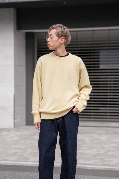 PURE CASHMERE KNIT CREW NECK LS(ST.1473)
