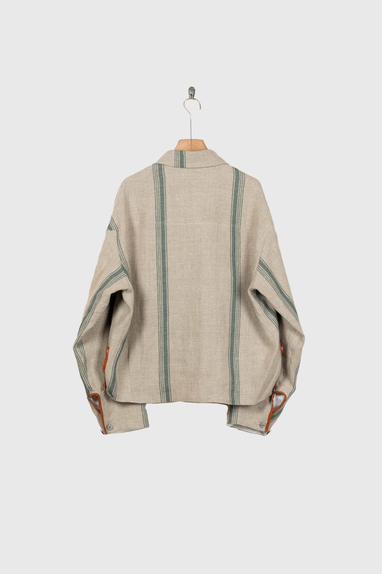 FLLOWER SAK LINEN STRIPE JACKET