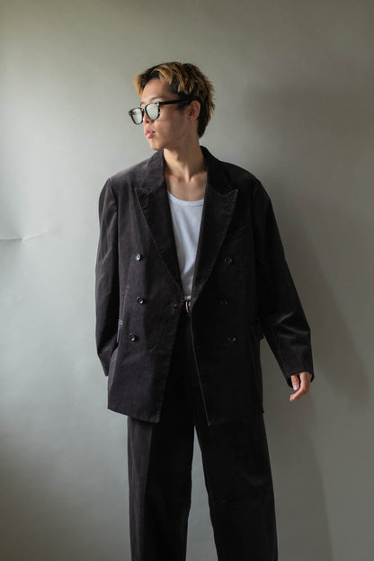 Fade Velvet Double-breasted Jacket