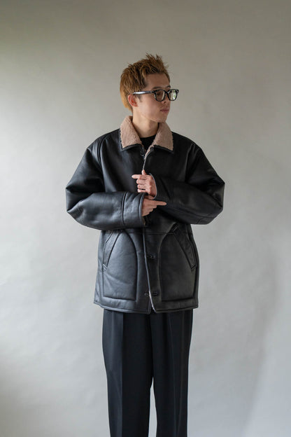 REVERSIBLE MOUTON BLOUSON