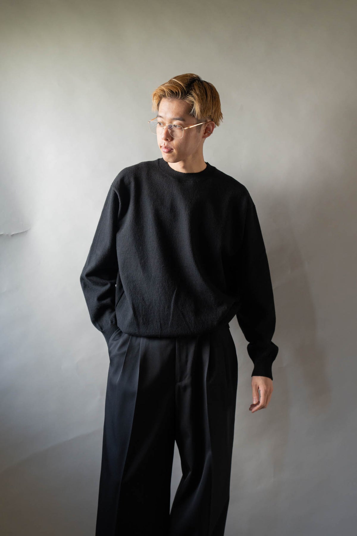 RIGID CASHMERE SWEATER P/O