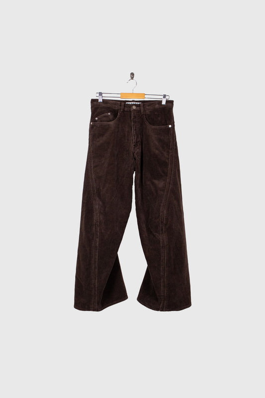 3D TWISTED WIDE LEG 5P PANTS