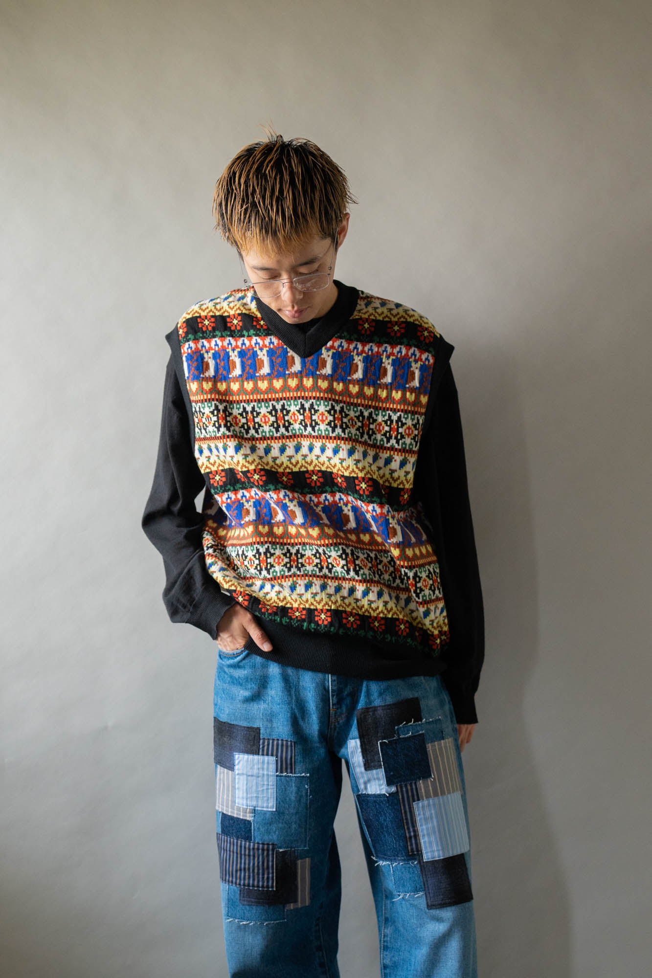 Jacquarded Slope Vest