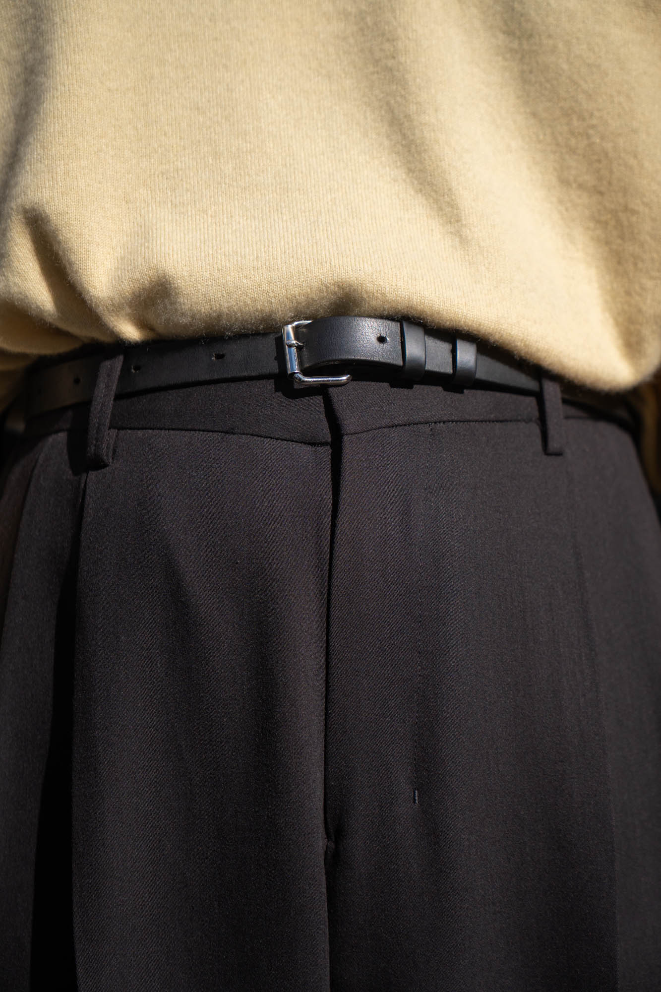 TWO TUCKS WIDE TROUSERS