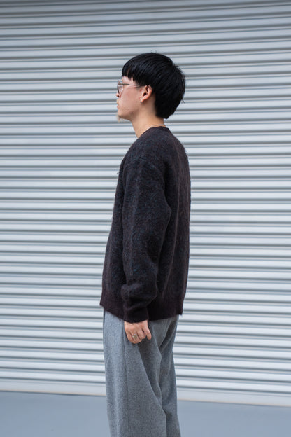 KID MOHAIR MIX JACQUARD KNIT LS(ST.1305)