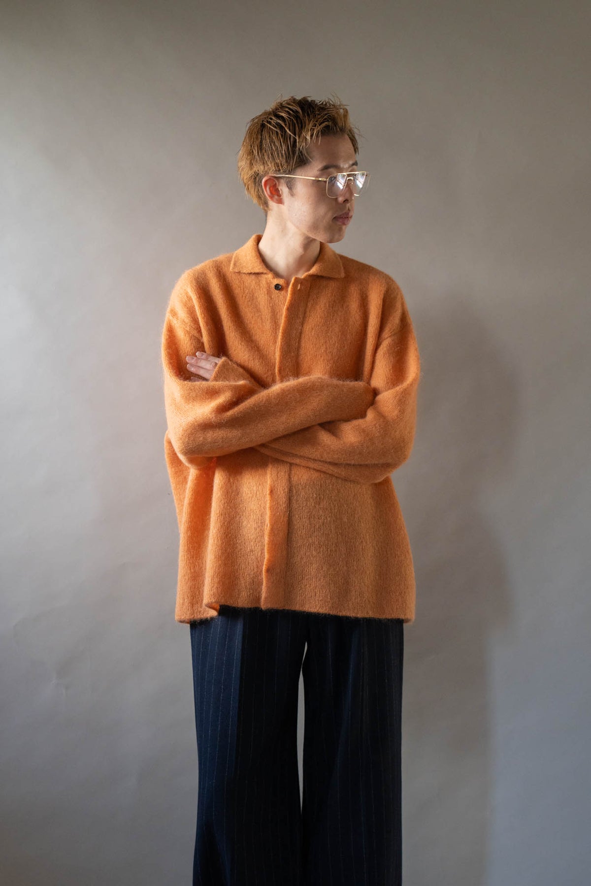 Kid Mohair Knit Shirts