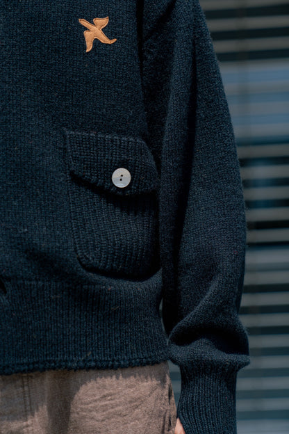 BIRD PATCH CARDIGAN