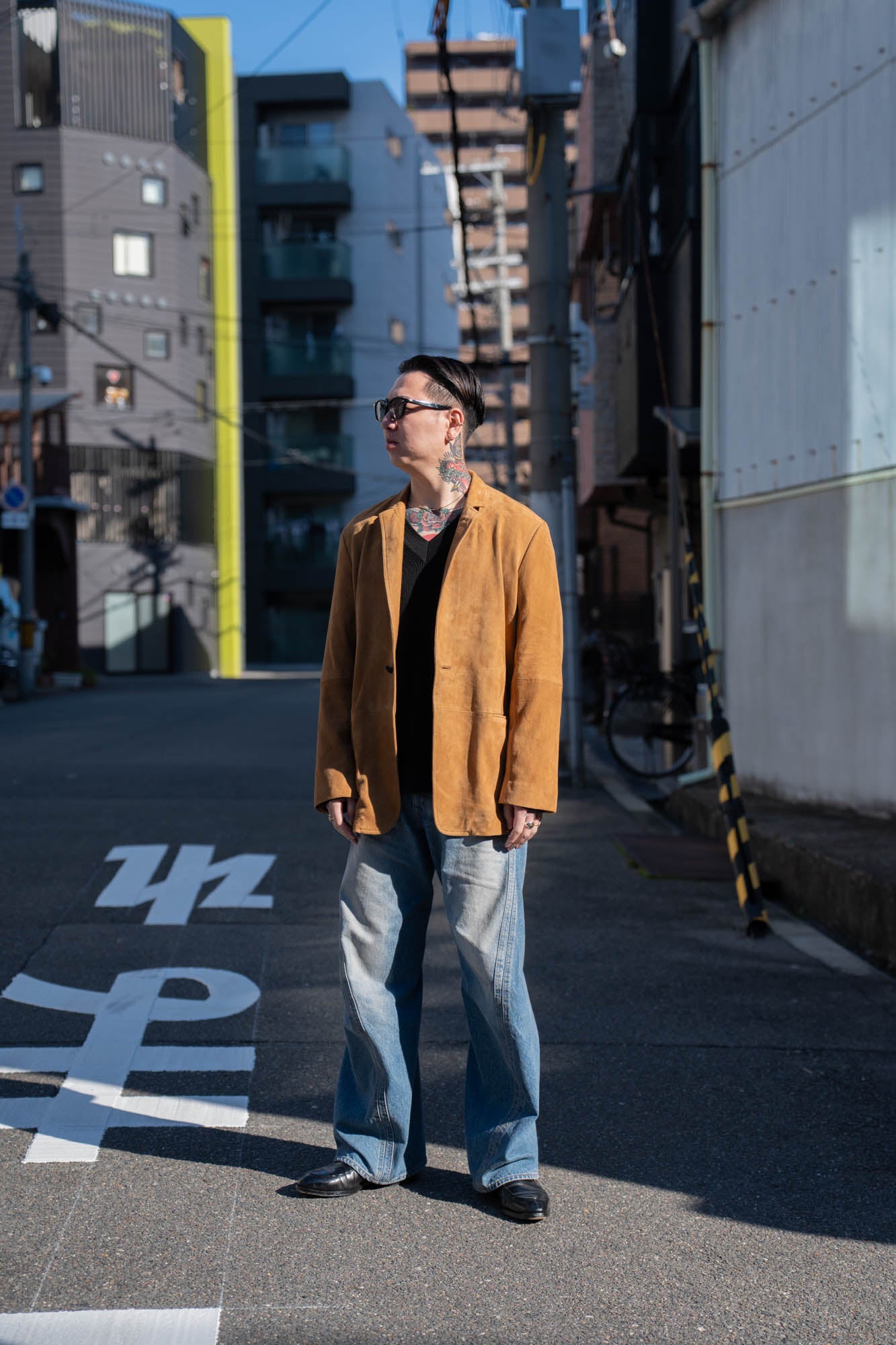 Suede Single Breasted Jacket | レザージャケット OVERCOAT（オーバー