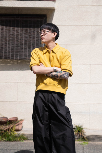 HALF ZIP JERSEY SHORT SLEEVE