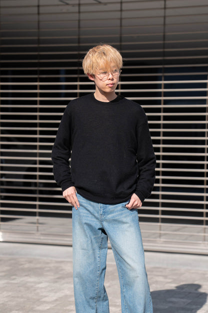 W/AL/NY KNIT CREW NECK LS(ST.1480)