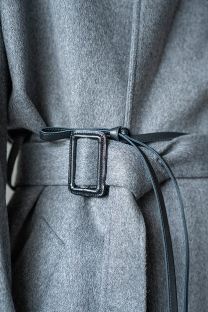 WOOL CASHMERE OVERSIZED PEAK LAPEL CHESTER COAT(ST.1533)