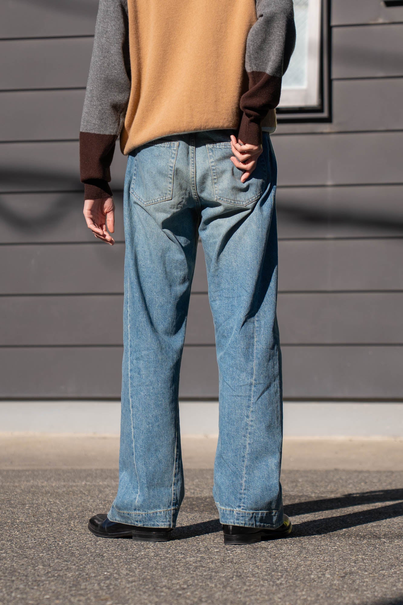 TWIST CUT DENIM JEANS(ST.1396)