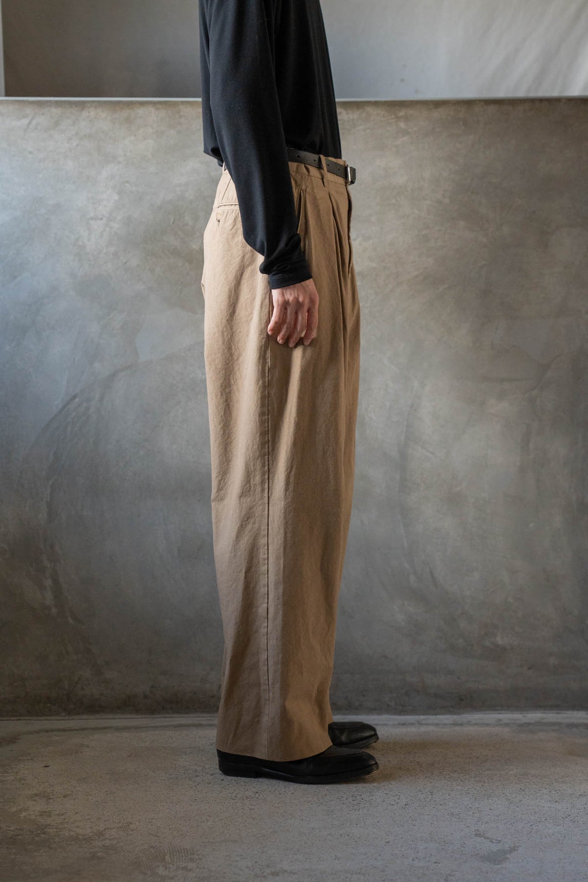 GD INVERTED PLEAT TROUSERS