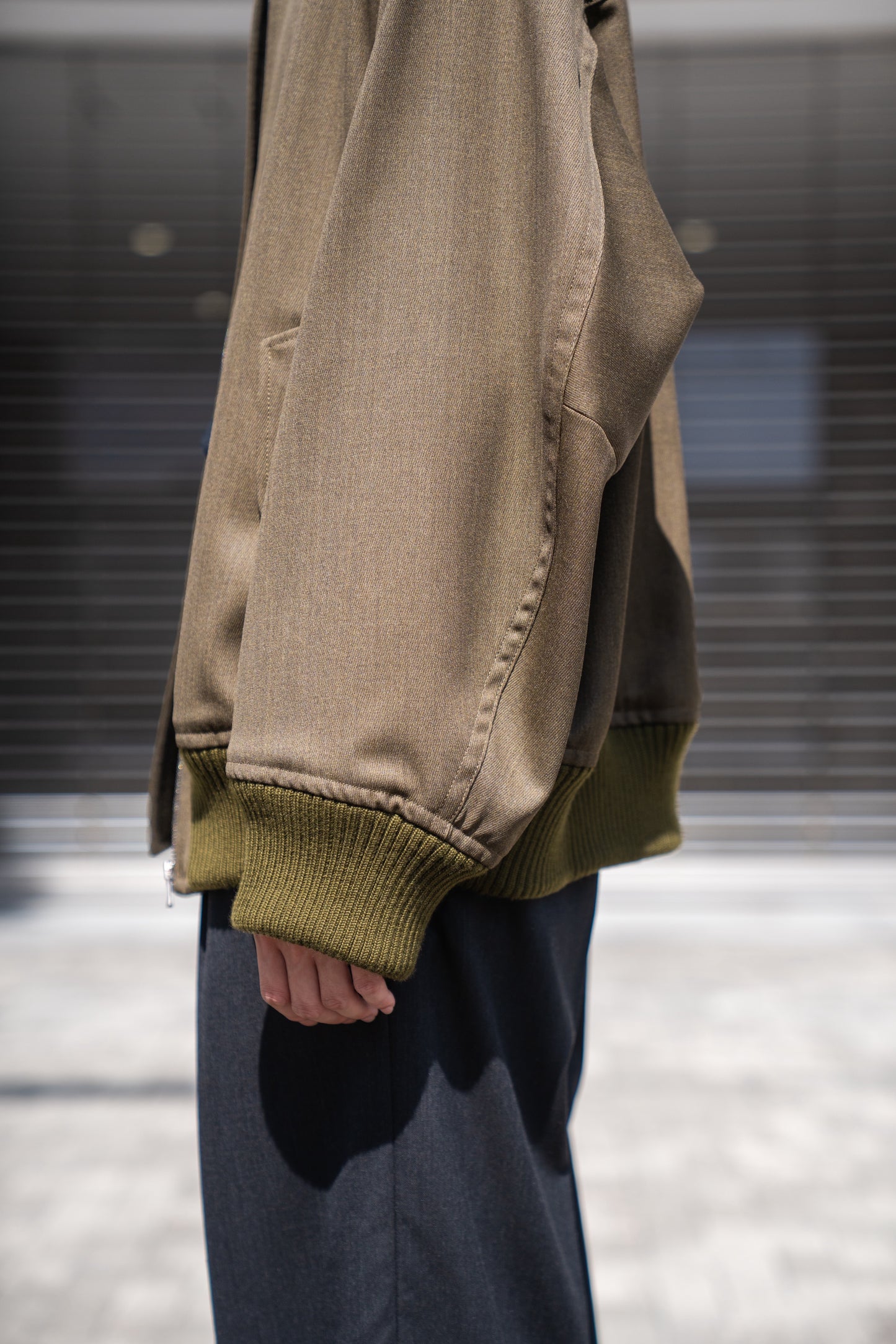 MA-1 BOMBER JACKET IN WOOL SERGE