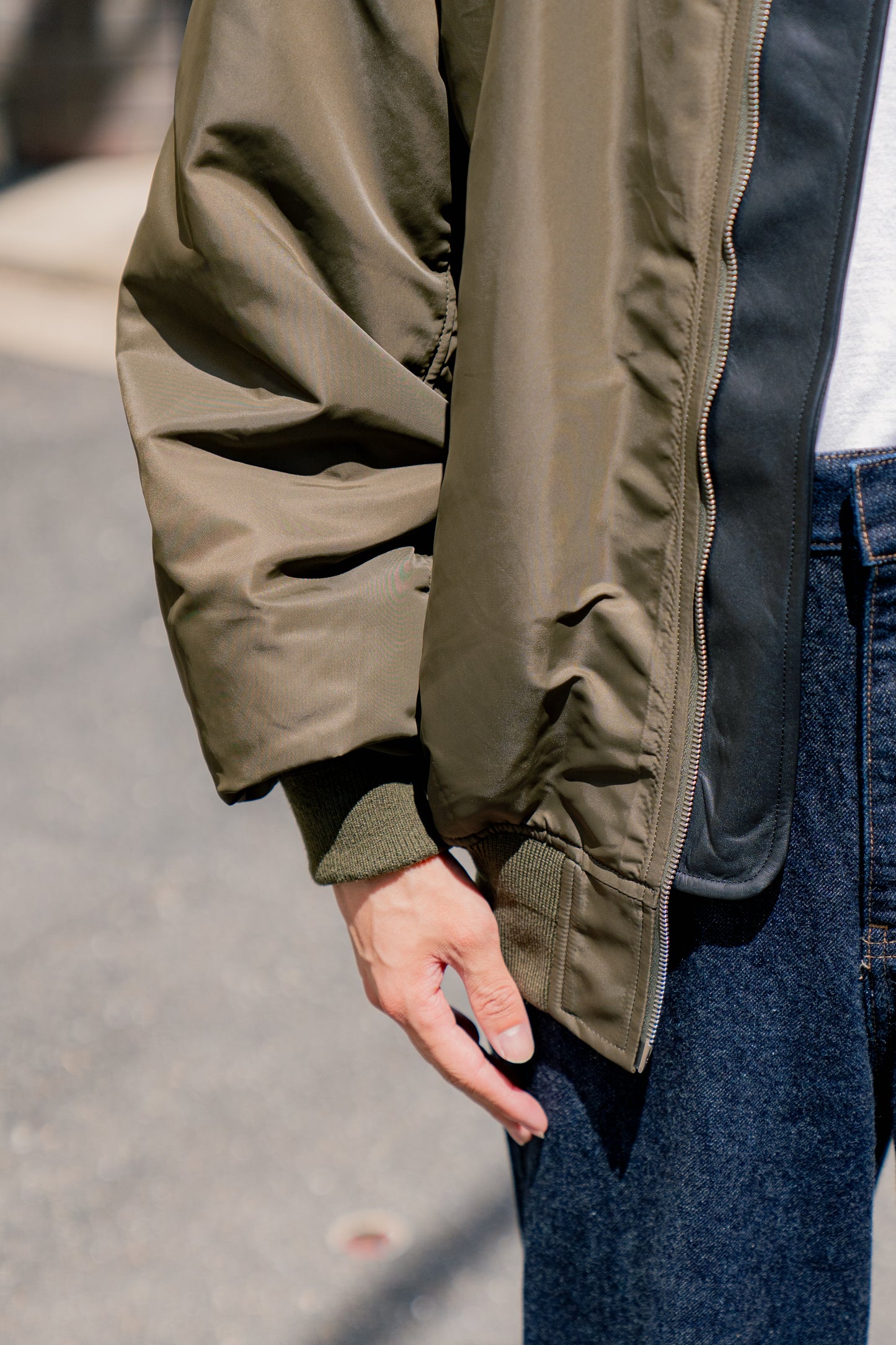 OVERSIZED FLIGHT JACKET