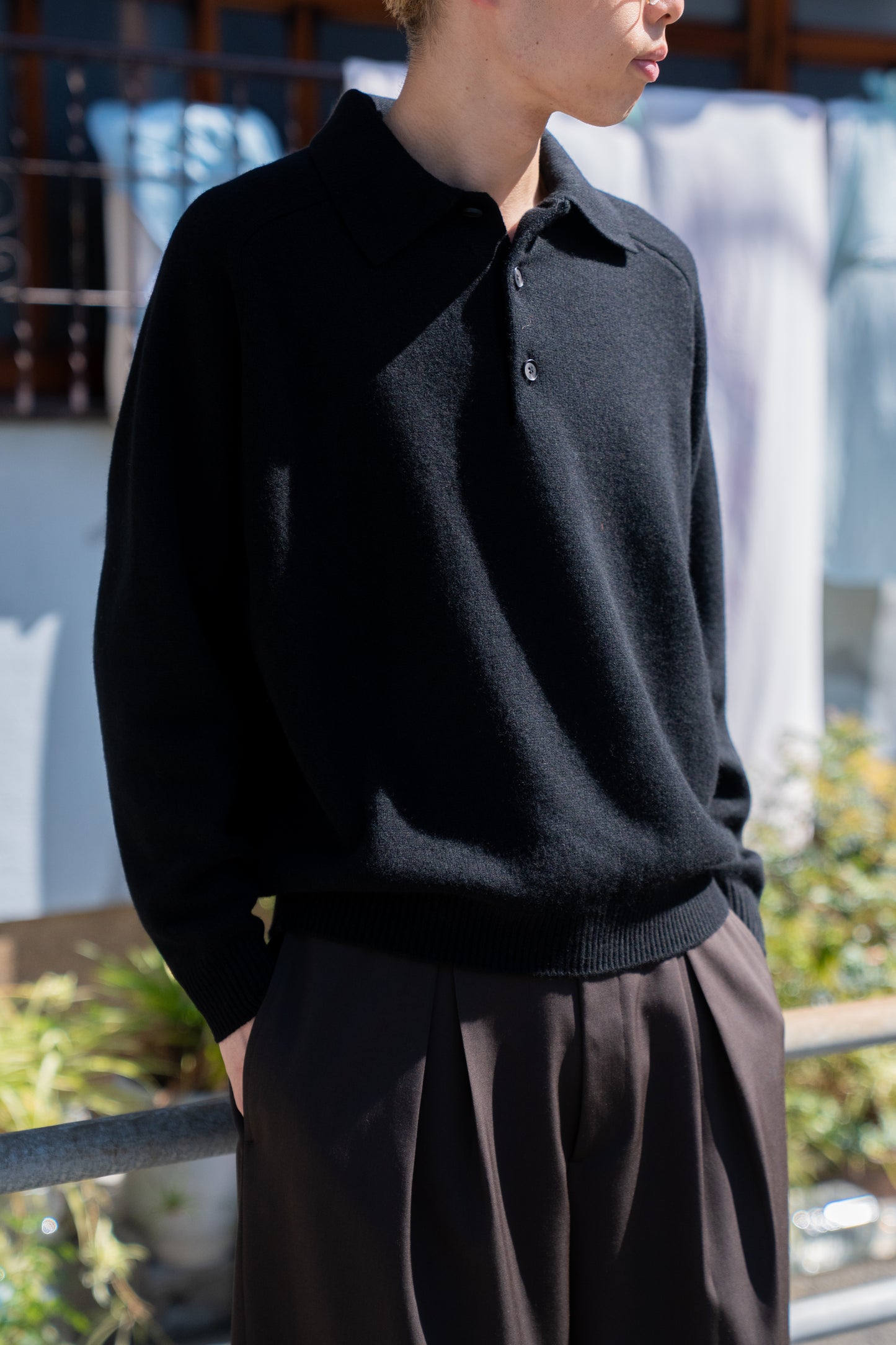 sign別注 SADDLE SLEEVE POLO