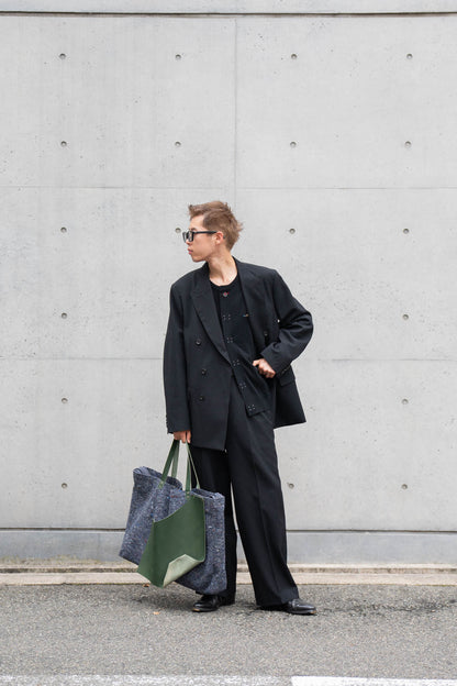 ATELIER BAG -WITH VEGETABLE TANNED LEATHER- for sign