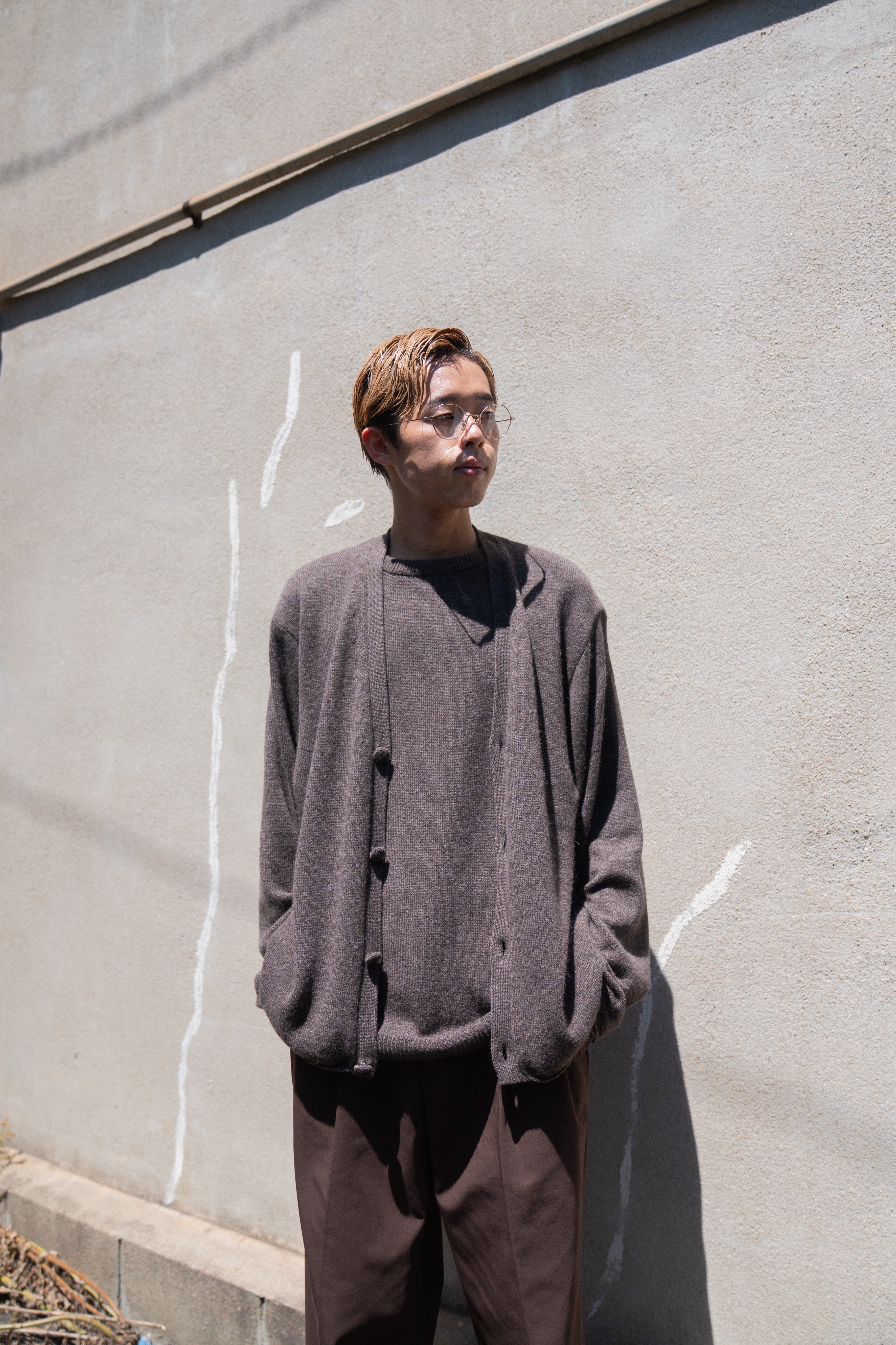 【新品未使用タグ付】Blanc YM / Ensemble Knit GRAY blanc YM（ブランワイエム）- ALPACA ENSEMBLE KINT PULLOVER - ニット