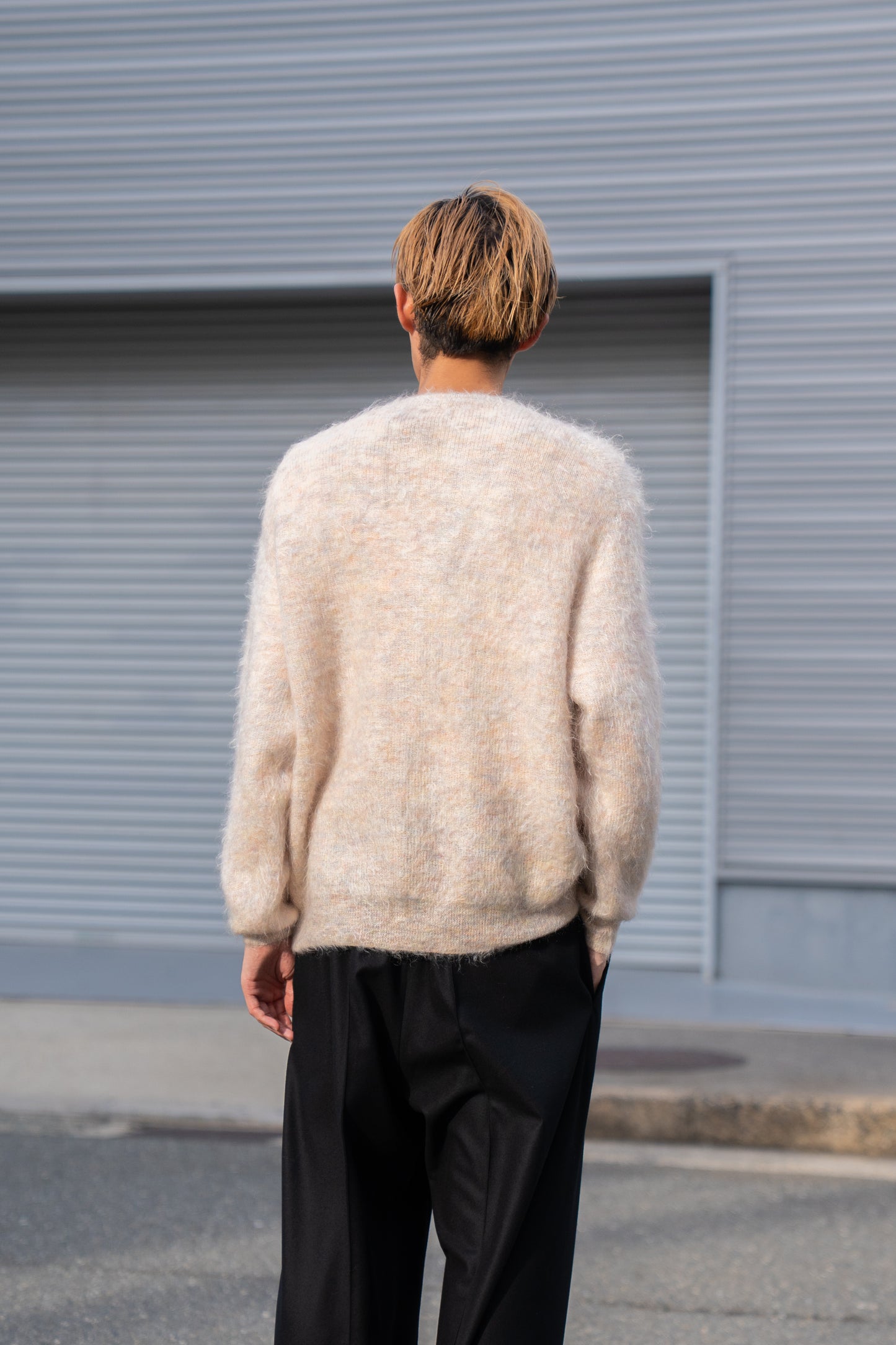 KID MOHAIR KNIT V NECK CARDIGAN(ST.1300)