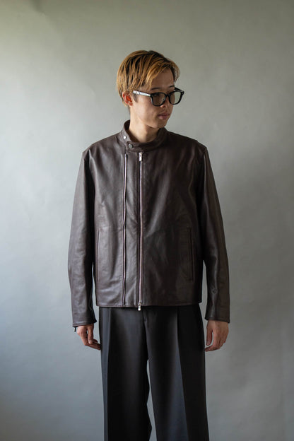 Leather Double Zip-up Blouson