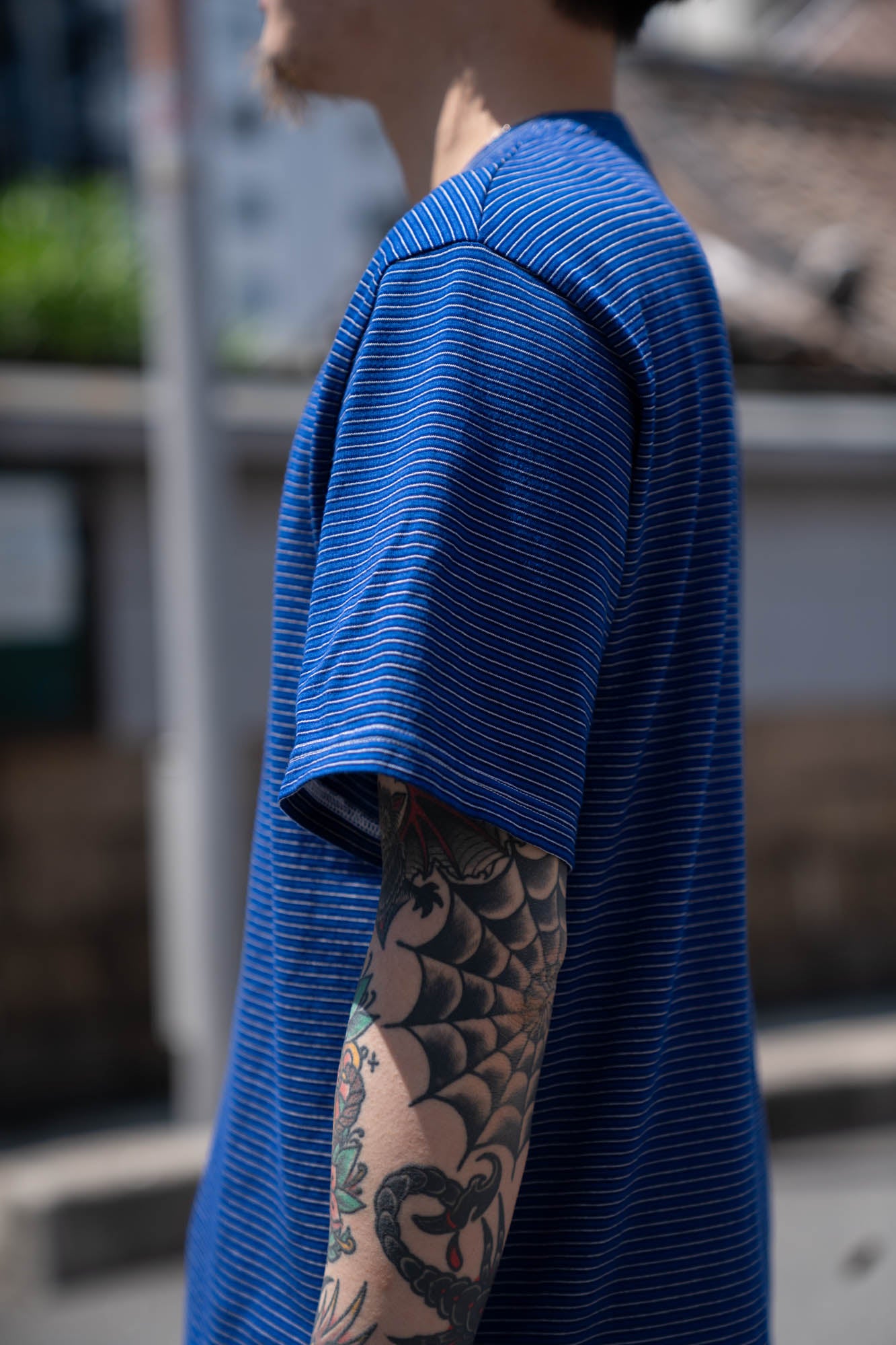 GARMENT DYED BORDER T-SHIRT
