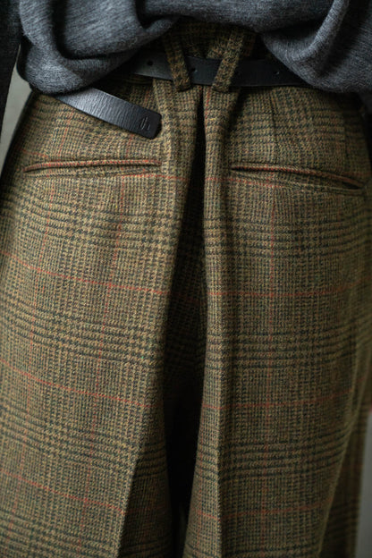 BRITISH TWEED LONG WIDE TROUSERS(ST.1605)