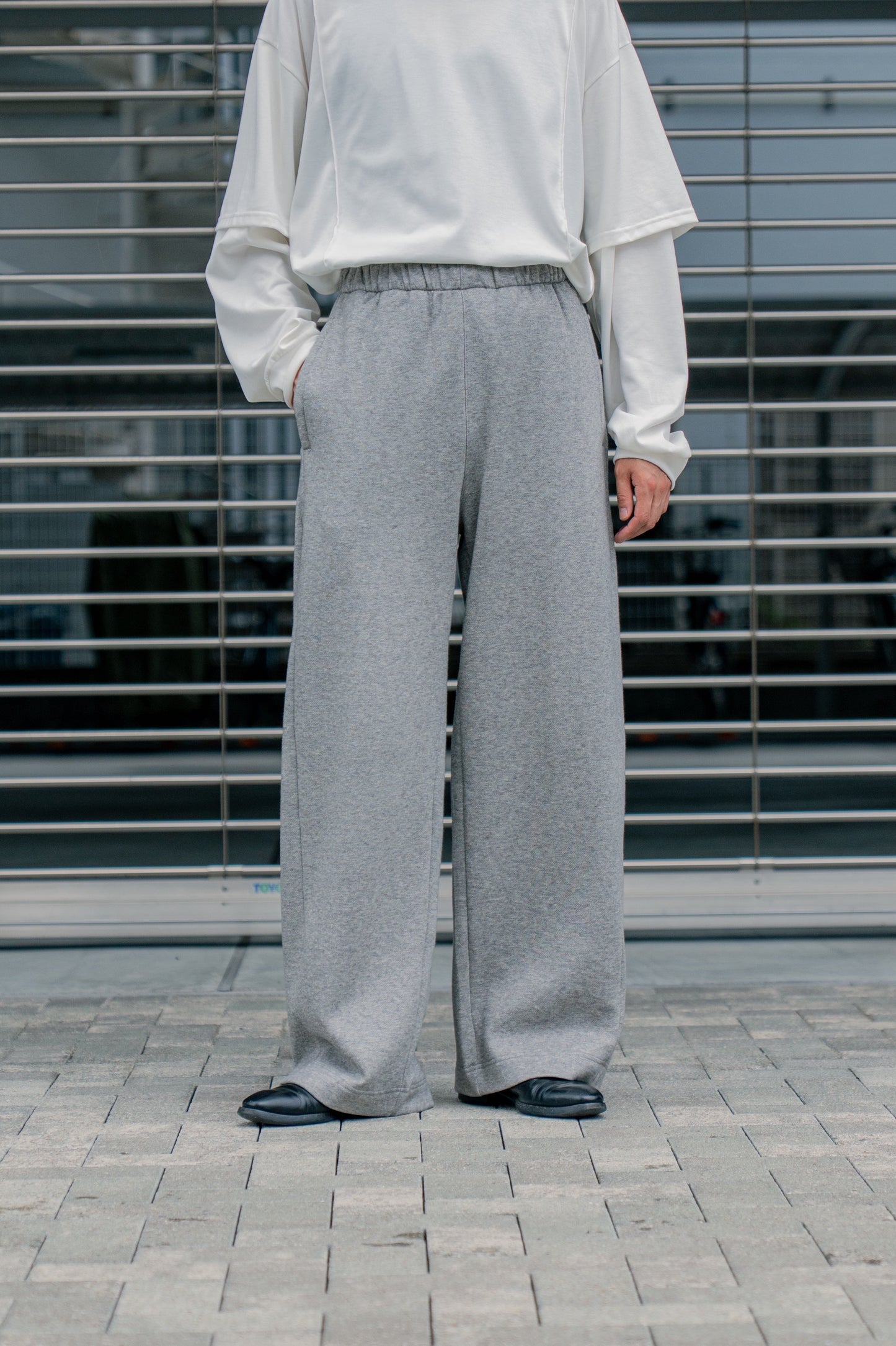 YAK/COTTON SWEAT EASY TROUSERS(ST.1288)