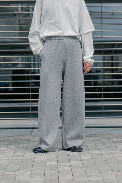 YAK/COTTON SWEAT EASY TROUSERS(ST.1288)